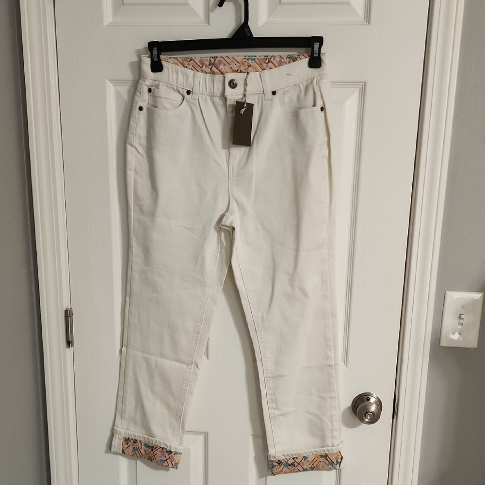 NWT. Matilda Jane Enchanted Garden Lola Slimming Jeans Sz.8